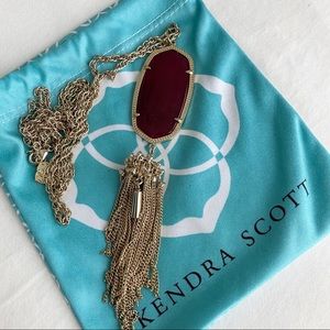 Kendra Scott Maroon Rayne Necklace